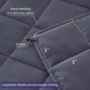 Cooling Weighted Blanket for Adults, Premium Glass Bead Fill, Breathable Machine Washable Heavy Blanket for Deep Sleep, Multi Size & Weight Available