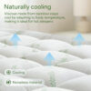 Cloud-Soft Bamboo Cooling Mattress Pad - 360° Snug Fit & Ultra Breathable