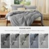 Double Brushed Duvet Cover Set, 3 Pieces Soft Breathable Solid Bedding Set with Zipper Closure, No Comforter