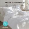 All Season Down Alternative Comforter Duvet Insert, Box Stitch Quilted Bedding with, OEKO-TEX Certified Machine Washable Comforter, Multi Size Available