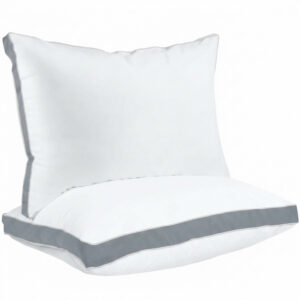 Hotel Quality Down Alternative Gusseted Cooling Pillows for Side, Back & Stomach Sleepers, White