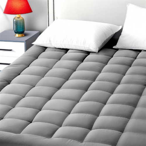 jimeng-2026-05-12-1386 Pillow Top Mattress Pad Queen Size, Quilted Fitted Mattress Protector with 8-21" Deep Pocket, Cooling Cotton Top Down Alternative Fill, OEKO-TEX Certified, Multi Size Available