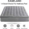 Pillow Top Mattress Pad Queen Size, Quilted Fitted Mattress Protector with 8-21" Deep Pocket, Cooling Cotton Top Down Alternative Fill, OEKO-TEX Certified, Multi Size Available